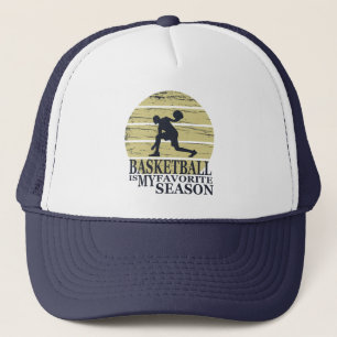 Basketbal is mijn favoriete seizoen  retro trucker pet