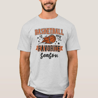 Basketbal is mijn favoriete seizoen t-shirt
