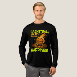 Basketbal is mijn geluk Tri-Blend shirt