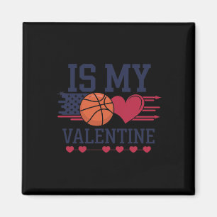 Basketbal is mijn hart op de Valentijnsdag Magneet