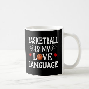 Basketbal is mijn liefde taal basketbal fan koffiemok