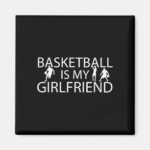 Basketbal is vriendin - bball liefde basketbal magneet