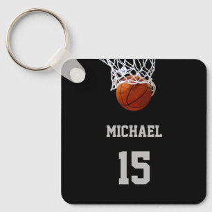 Basketbal Je Naam Sleutelhanger