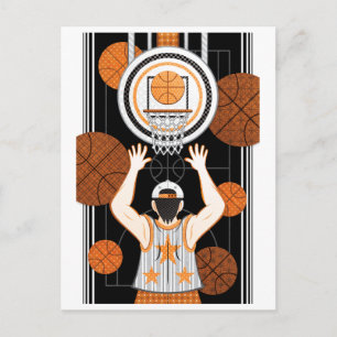 Basketbal jongen (remake) briefkaart