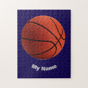 Basketbal Jouw Naam Legpuzzel