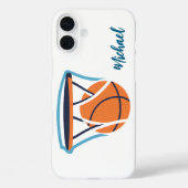 Basketbal Jouw naam Persoonlijk Case-Mate iPhone Case (Achterkant)