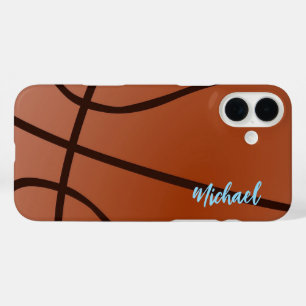 Basketbal Jouw naam Persoonlijke informatie iPhone 16 Plus Hoesje