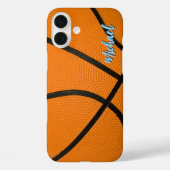 Basketbal Jouw naam Persoonlijke informatie Case-Mate iPhone Case (Achterkant)