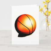 Basketbal Kaart (Gele Bloem)
