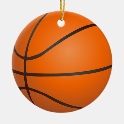 Basketbal Keramisch Ornament (Voorkant)