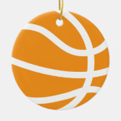 basketbal keramisch ornament (Voorkant)
