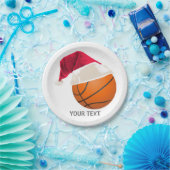 basketbal kerst papieren bordje (Feest)