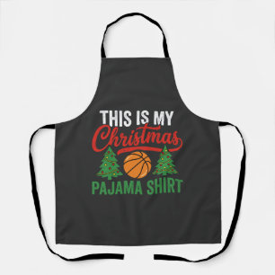 Basketbal Kerst Pyjama Shirt Schort