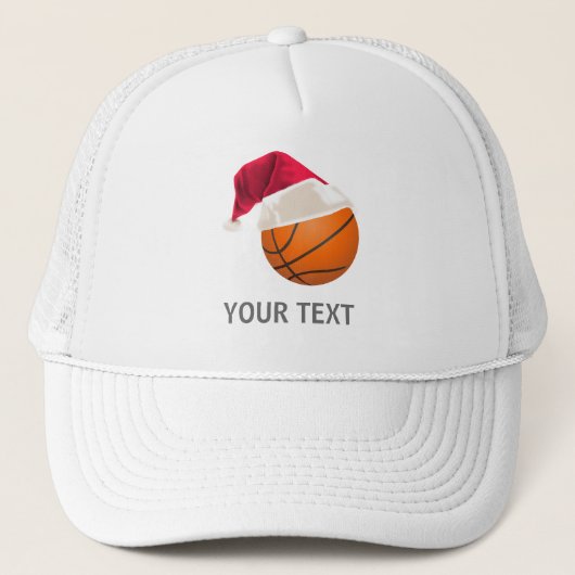 basketbal kerst trucker pet (Voorkant)