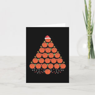 Basketbal Kerstboom Outfit Xmas Kaart