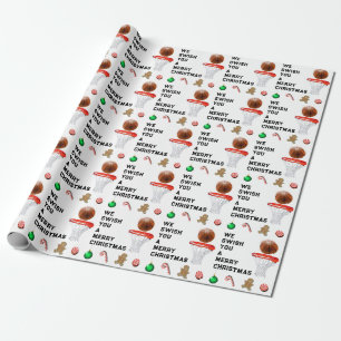 Basketbal Kerstcadeau Cadeaupapier