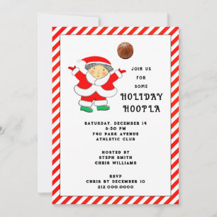 Basketbal Kerstfeest Kaart