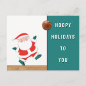 Basketbal Kerstkaarten Feestdagenkaart (Voorkant)