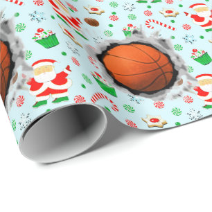 Basketbal Kerstmis Cadeaupapier