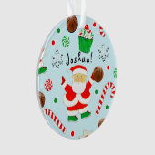 Basketbal Kerstmis Collectible Ornament (voorkant)