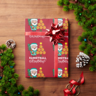 Basketbal Kerstmis van Sinterklaas voor speler Cadeaupapier