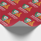 Basketbal Kerstmis van Sinterklaas voor speler Cadeaupapier (Hoek)