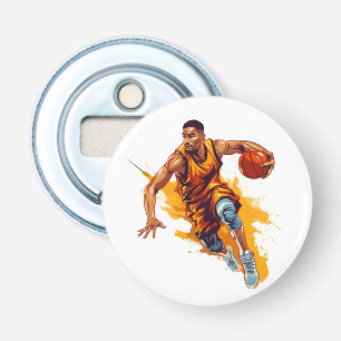 Basketbal knop fles opener