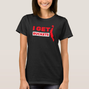 Basketbal krijg ik emmers t-shirt