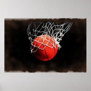 Basketbal kunstposter poster