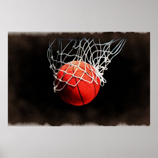 Basketbal kunstposter poster (Voorkant)