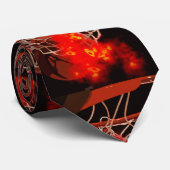 Basketbal kunstwerk nek Draag Stropdas (Opgerold)