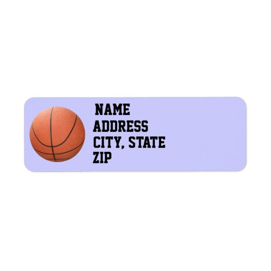 Basketbal Labels (Voorkant)