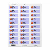 Basketbal Labels (Full Sheet)