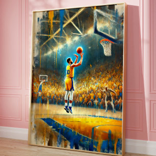Basketbal Legenda Poster – Inspirerende Sport