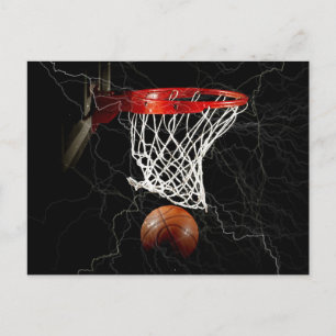 Basketbal liefde actie motivatie briefkaart