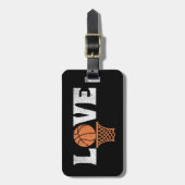 Basketbal Liefde Bagagelabel (Voorkant verticaal)