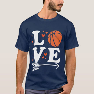Basketbal liefde kleding Mannen vrouwen jongens me T-shirt