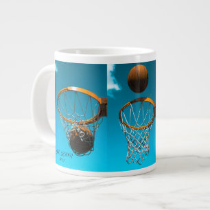 Basketbal Liefhebber Koffiemok – Eet. Slaap. Baske Extra Grote Beker