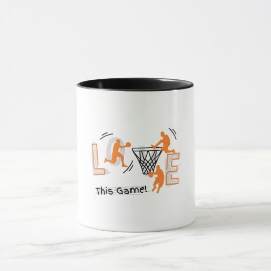 Basketbal liefhebber mok (Midden)