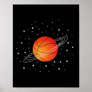 Basketbal Liefhebbers Basketbal Speler Fun Basketb Poster