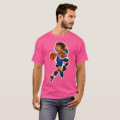 Basketbal liefhebbers t-shirt (Voorkant volledig)