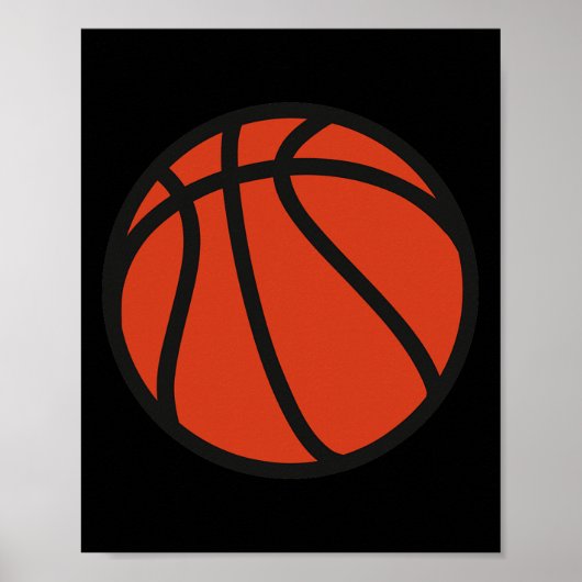 Basketbal logo 1 poster (Voorkant)