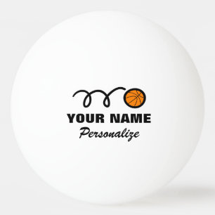 Basketbal logo pingpongbal voor tafeltennis pingpongballen