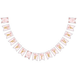 Basketbal Luxe Meisje Gelukkige Verjaardag Vlaggetjes