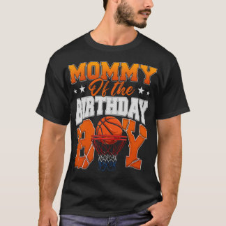 Basketbal Mam van de Verjaardag Jongen Familie T-shirt