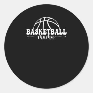 Basketbal Mama Basketbal Mama (2) Ronde Sticker