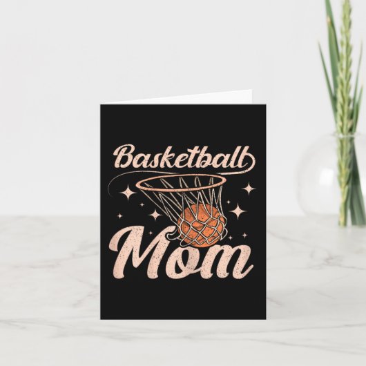 Basketbal Mama Moeder Mam Kaart (Voorkant)