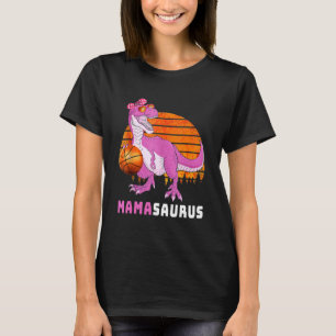 Basketbal Mamasaurus Dinosaur Moederdag Love M T-shirt
