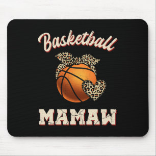Basketbal Mamaw Bandana Leopard hart fans moeder Muismat