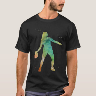 Basketbal Meisje Spelen T-shirt